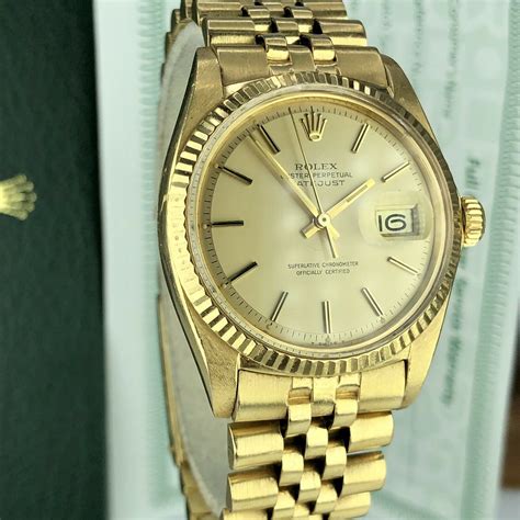 rolex 1601 18k gold|rolex datejust reference 1601.